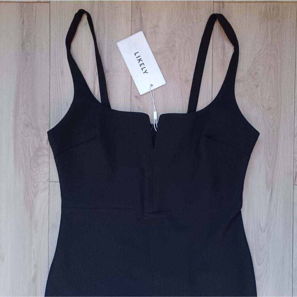 Likely Constance Mini Dress Black Size 4 NWT - Picture 4 of 9